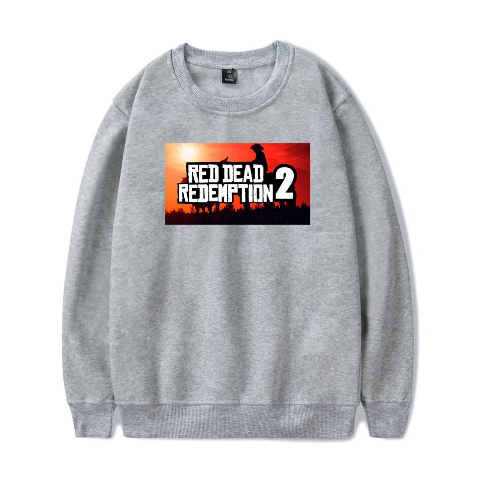 Red Dead Redemption 2 Sweatshirts - Solid Color Red Dead Redemption 2 LOGO Icon Sweatshirt - Image 2