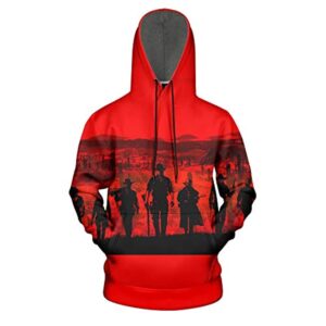 Red Dead Redemption Hoodie - 3D Print Long Sleeve Hooded Sweatshirt