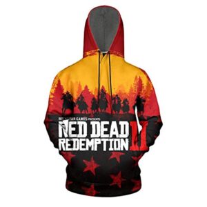Red Dead Redemption Hoodie - 3D Print Long Sleeve Hooded Sweatshirt