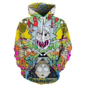 Rick and Morty 3D Print Hoodie