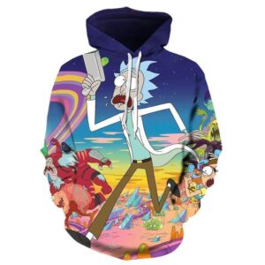 Rick and Morty 3D Print Hoodie