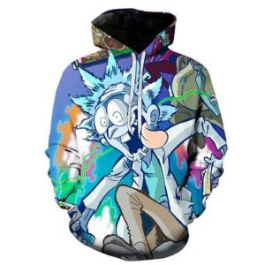 Rick and Morty Alien 3D Printed Hoodies Pullover