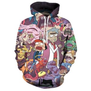 Rick And Morty Funny 3D Print Harajuku Style Cartoon Casual Hoodie