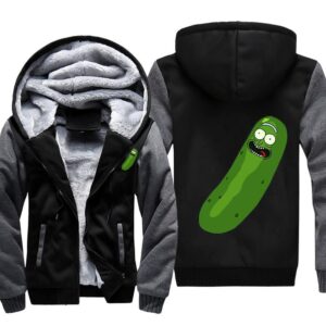 Rick and Morty Jackets -  Pickle Rick Fleece Jacket