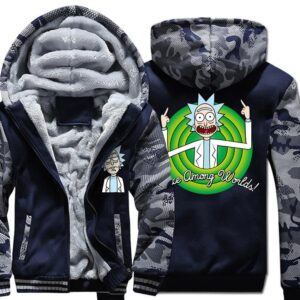 Rick and Morty Jackets - Rick and Morty Anime Series Rick Sign Super Cool Fleece Jacket