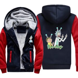 Rick and Morty Jackets - Solid Color Rick and Morty Cartoon Funny Fleece Jacket