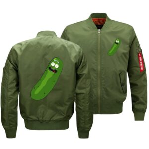 Rick and Morty Jackets - Solid Color Rick and Morty Cartoon Series Cute Flight Suit Fleece Jacket