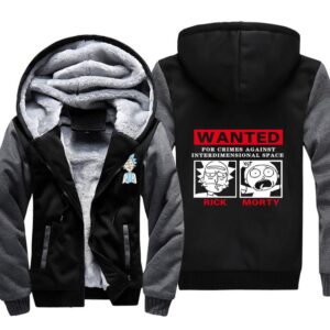 Rick and Morty Jackets - Solid Color Rick and Morty Funny Style Fleece Jacket