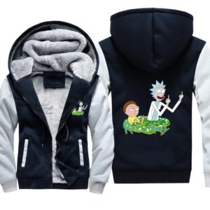 Rick and Morty Jackets - Solid Color Rick and Morty Series Cartoon Funny Fleece Jacket