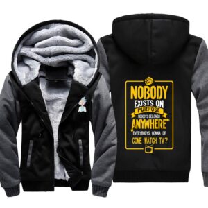 Rick and Morty Jackets - Solid Color Rick and Morty Series Icon Cute Fleece Jacket