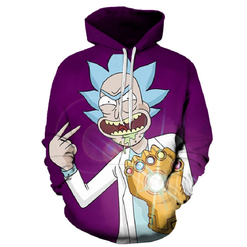 Rick and Morty Pullover Hoodie