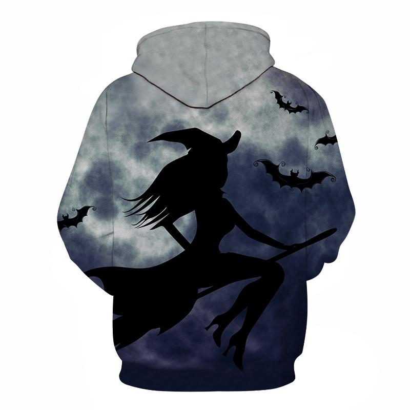 Halloween Witch Print Hoodie - Image 2