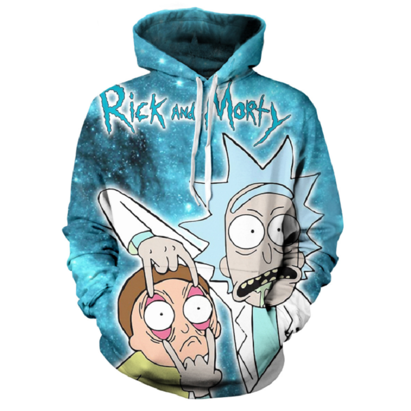 Rick and Morty Pullover Hoodie