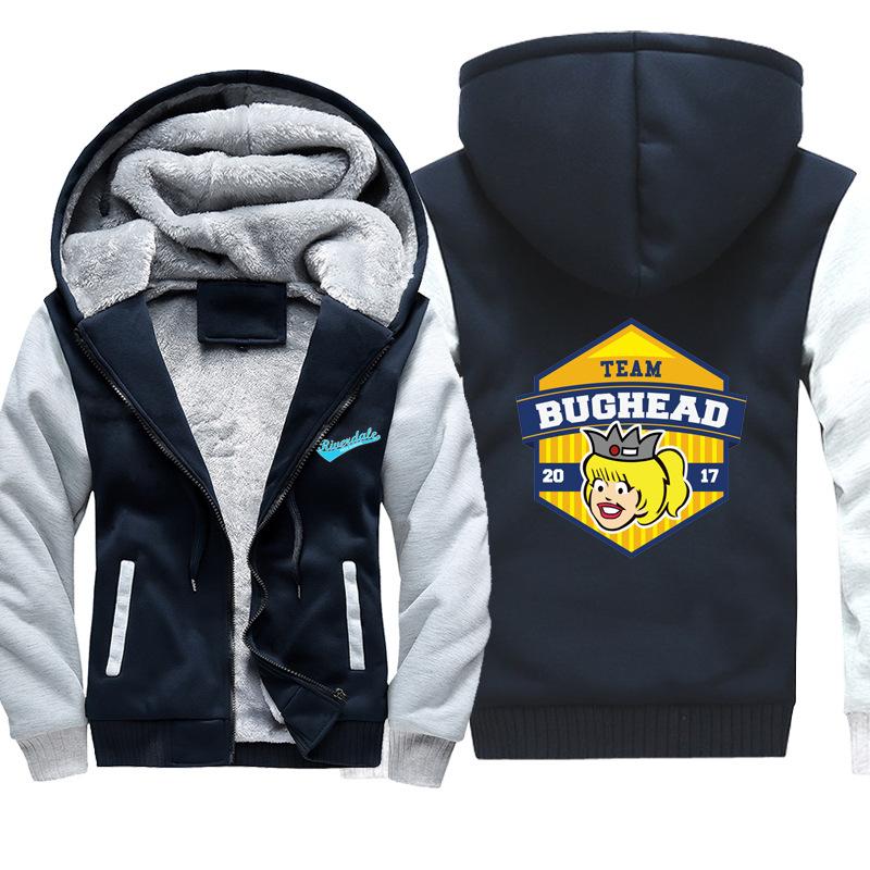 Riverdale Jackets - Solid Color Riverdale Bughead Fleece Jacket - Image 2