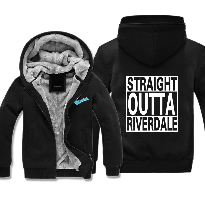 Riverdale Jackets - Solid Color Riverdale Series Super Cool Fleece Jacket - Image 4