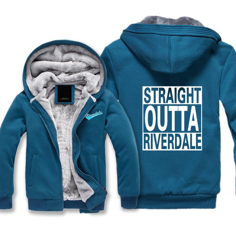 Riverdale Jackets - Solid Color Riverdale Series Super Cool Fleece Jacket - Image 5