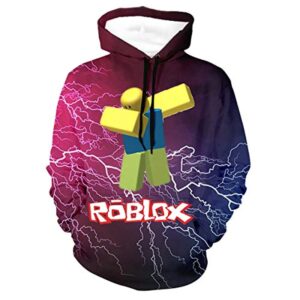 Roblox Hoodie - 3D Print Hooded Pullover for Teens