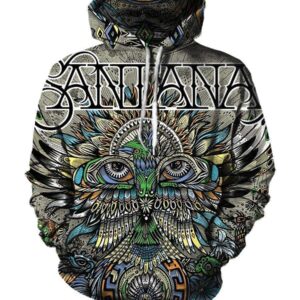 Santana Hoodies - Pullover Black Hoodie