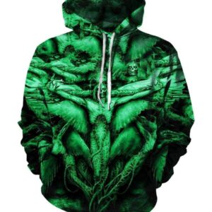 Severed Savior Hoodies - Pullover Green Hoodie