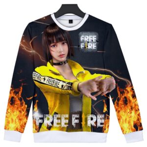 Shooting Game Free Fire 3D Print Crewneck Sweatshirt