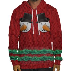 Snowman Chest Hoodie