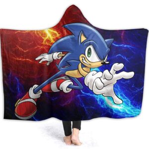 So-nic The Hedgehog Game Hooded Blanket - Fashion Design Blanket