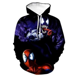 Spider-Man Hoodies - Marvels Spider-Man and Venom Animated 3D Hoodie