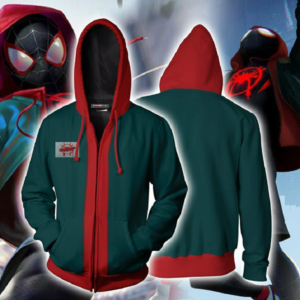 Spider-Man: Into the Spider-Verse Hoodie - Miles Morales Zip Up Hoodie