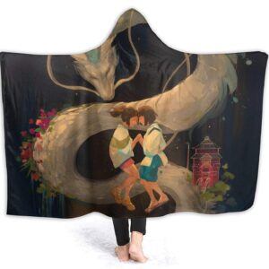 Spirited Away Fleece Flannel Hooded Blankets