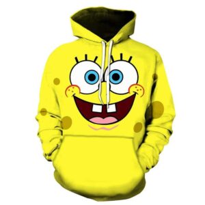 SpongeBob SquarePants Hoodie - 3D Printed Hooded Sweatshirt