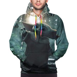 Star Wars Hoodies - Baby Yoda Shine 3D Print Hooded Jumper with Pocket