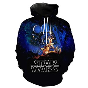 Star Wars Hoodies - Blue 3D Print Hooded Jumper with Pocket