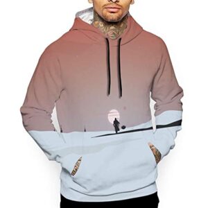 Star Wars Hoodies - Mandalorian Baby Yoda Sunset 3D Print Hooded Jumper with Pocket