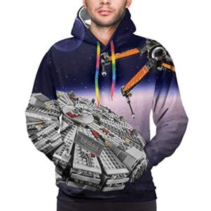 Star Wars Hoodies - Millennium Falcon Purple 3D Print Hooded Jumper with Pocket