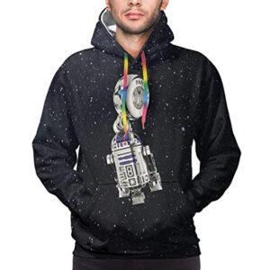 Star Wars Hoodies - R2-D2 Black 3D Print Hooded Jumper with Pocket