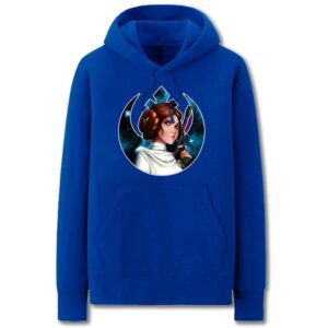 Star Wars Hoodies - Solid Color Princess Leia Super Cool Fleece Hoodie