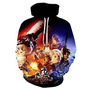 Star Wars Hoodies - Star Wars Lego Skywalker Saga 3D Print Hooded Jumper with Pocket