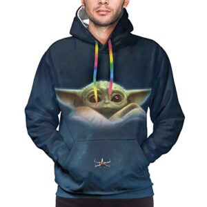 Star Wars Hoodies - Star Wars Yoda Blue 3D Print Hooded Jumper with Pocket