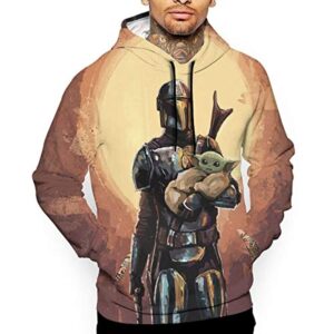 Star Wars Hoodies - the Mandalorian and Baby Yoda 3D Print Hooded Jumper with Pocket