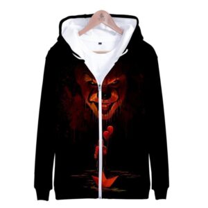 Stephen King's It The Pennywise IT Clown Zipper Hoodies