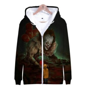 Stephen King's It Zipper Hoodies - The Pennywise IT Clown Hoody Sweatshirt