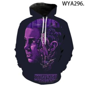 Stranger Things 3D Printed Hoodies - Fashion Pullover Streetwear