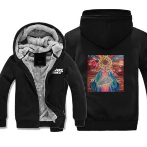 Stranger Things Jackets - Solid Color Jesus Eleven Icon Fleece Jacket