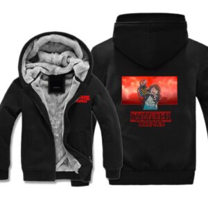 Stranger Things Jackets - Solid Color Stranger Things Super Power The Expendables Icon Fleece Jacket