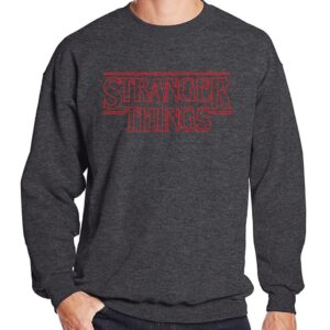 Stranger Things Sweatshirts - Stranger Things Series Men's Sweatshirt Red Icon Sweatshirt