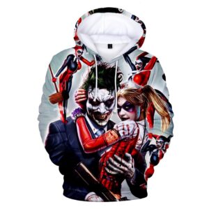 Suicide Squad Hoodies - Joker Series Joker and Harley Quinn Icon Unisex 3D Hoodie