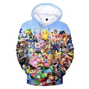 Super Smash Bros Hoodie - 3D Print Hooded Sweatshirt