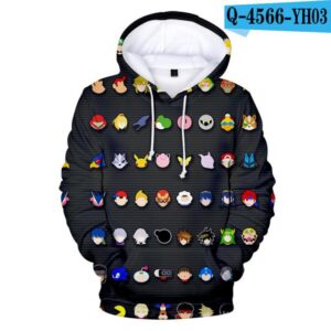 Super Smash Bros. Ultimate 3D Game Sweatshirts Hoodies