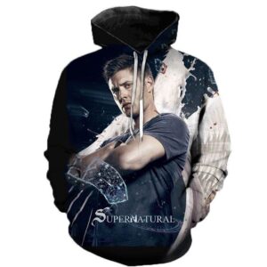 Supernatural 3D Hoodie Sweatshirts - TV Drama Casual Pullover