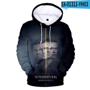 Supernatural 3D Printed Streetwear - Fashion Hoodie